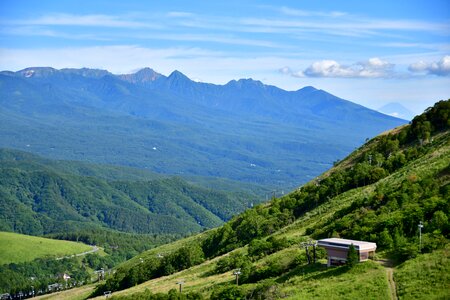 Kurumayama kogen early autumn landscape