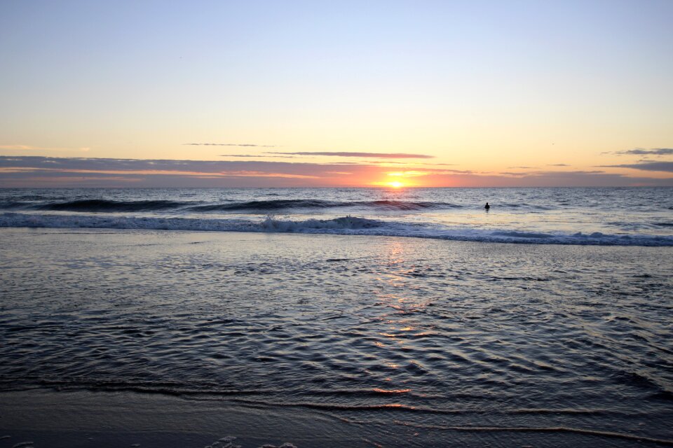 Ocean sunrise beach