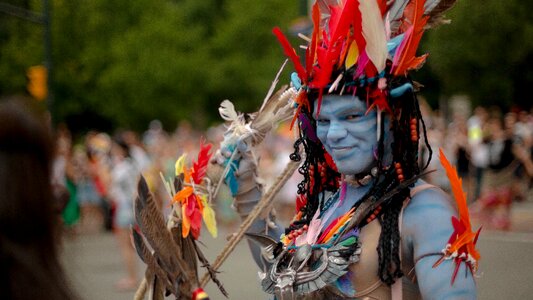 Avatar feathers blue