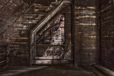 Factory abandoned old photo