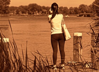 Standing jetty water