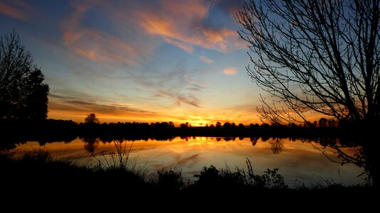 Water sunrise landscape