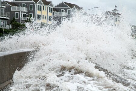 Violent weather storm