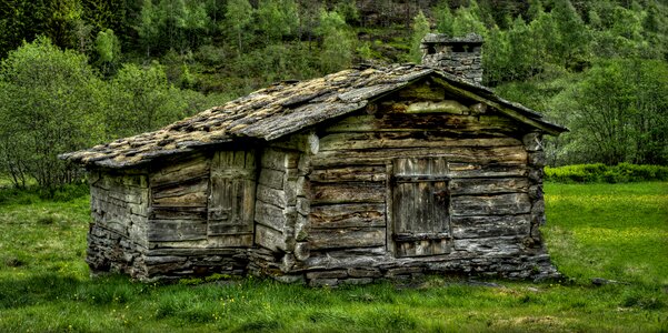 House old green house photo