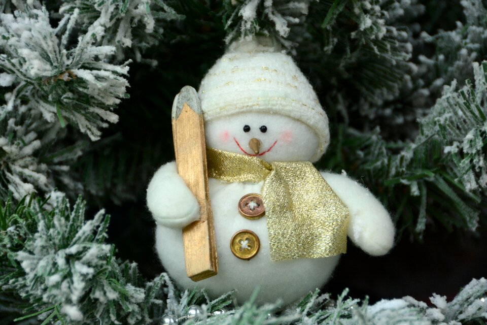 Garland decoration snowman