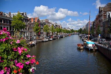 Netherlands city boat photo