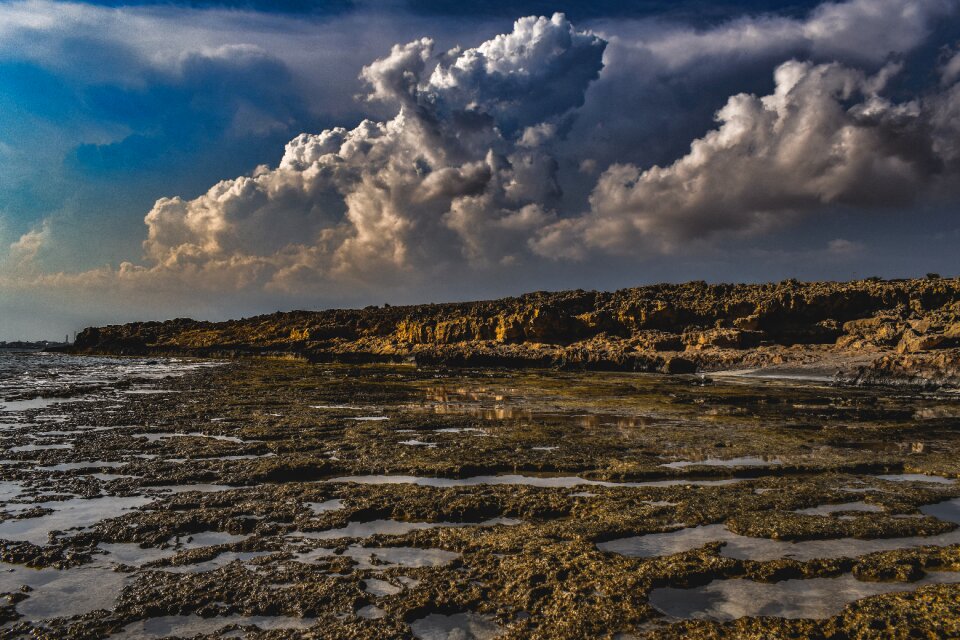 Clouds dramatic landscape