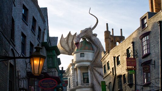 Harry potter dragon hogwarts photo