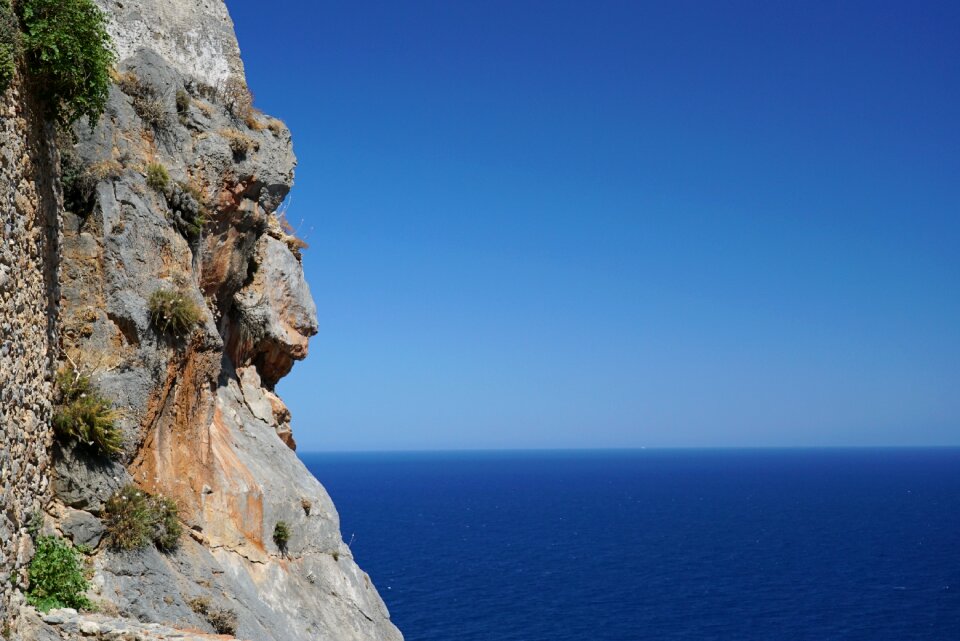 Mountain sea rocks