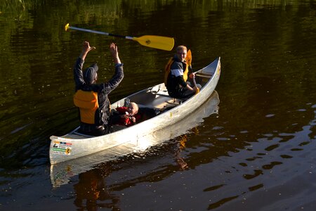 Canoeing lake adventure photo