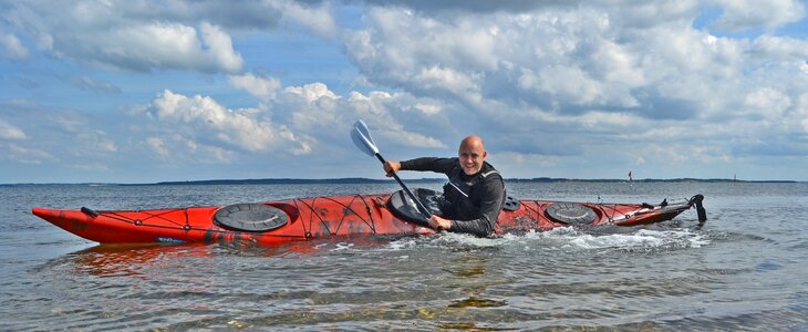 Paddle kajakroeren sea