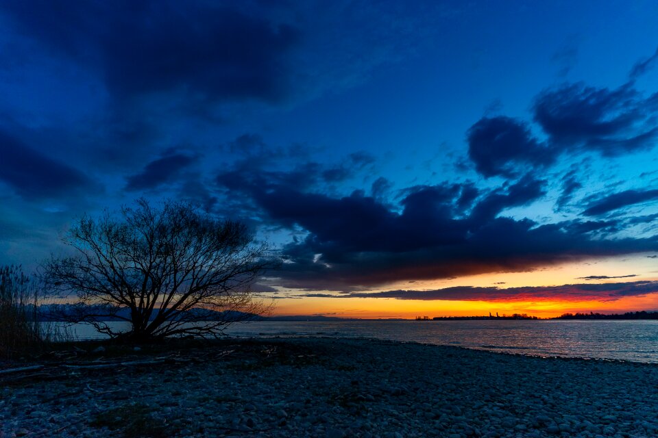 Waters dawn clouds