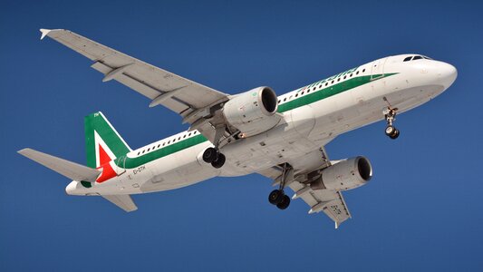 Jet a passenger plane alitalia