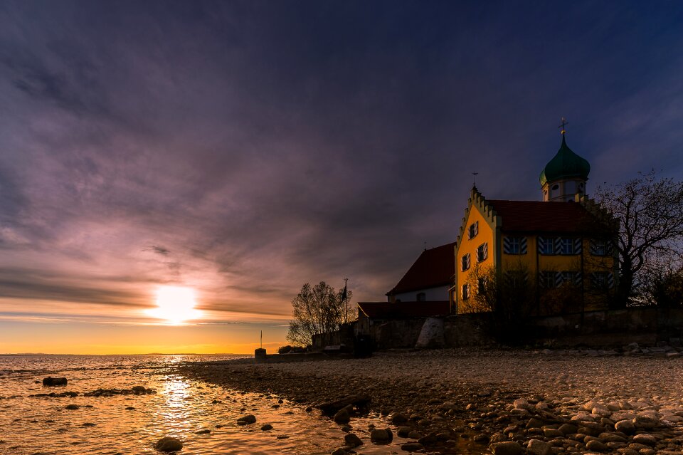 Sky castle architecture photo