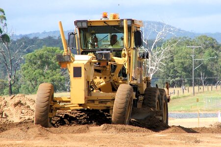 Earthworks work road photo