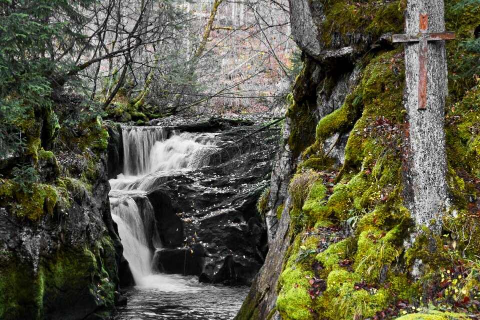 Nature landscape cross