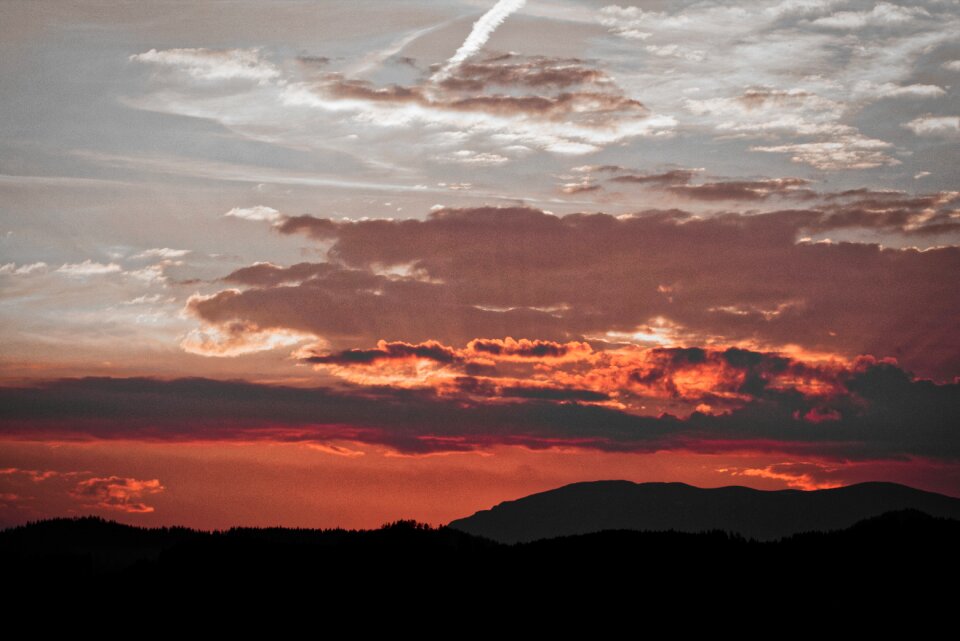 Landscape nature dusk