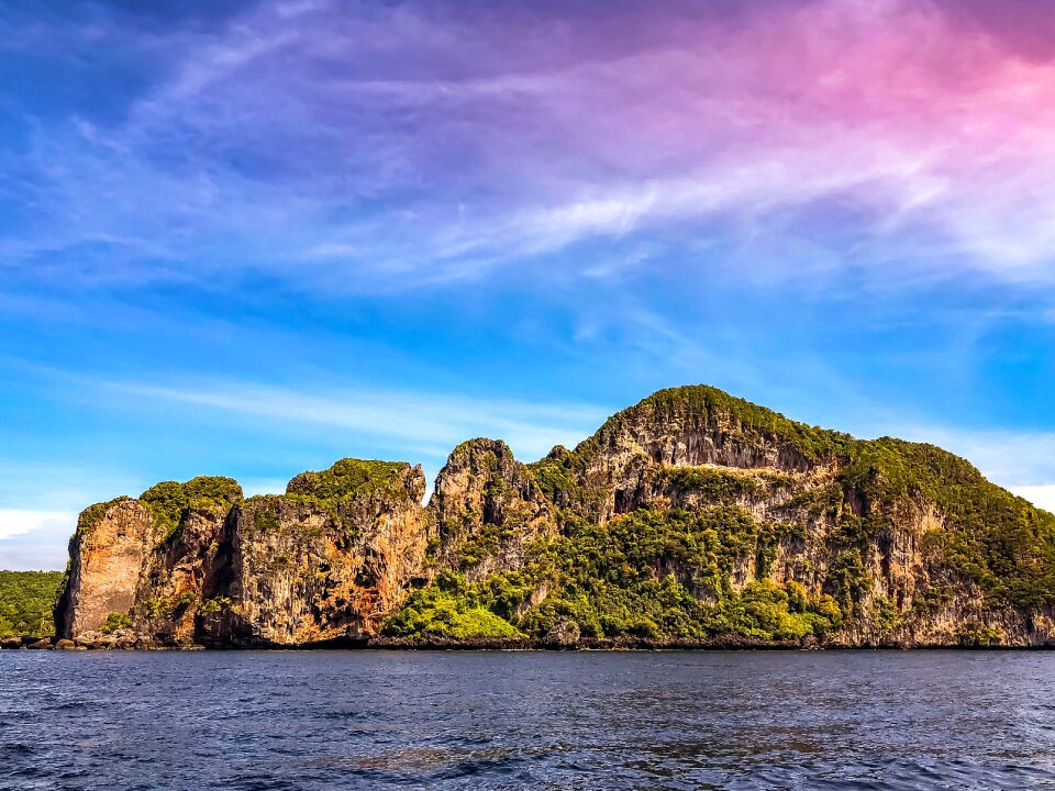 Summer landscape ocean