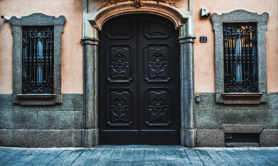 Entrance exterior facade