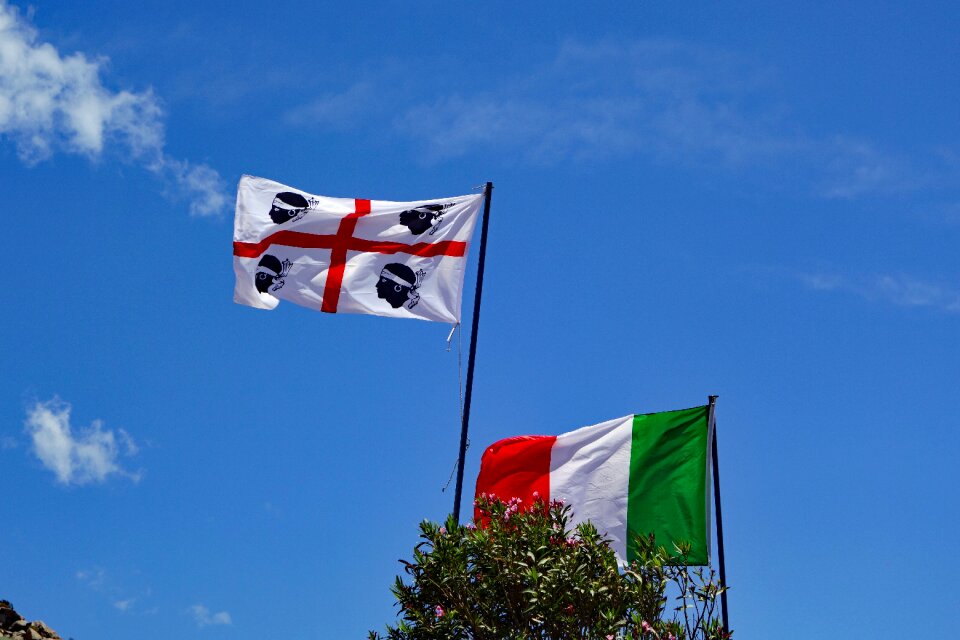 Sardinia flag sky Free photos