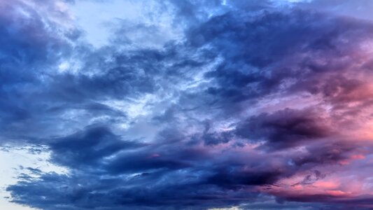 Clouds landscape evening photo