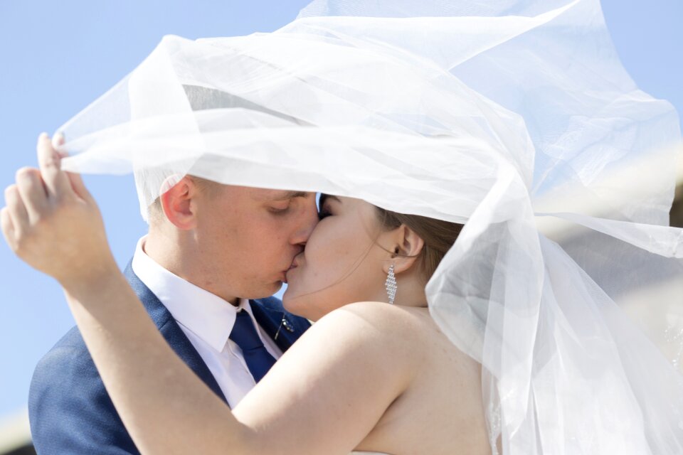 Marriage happiness veil