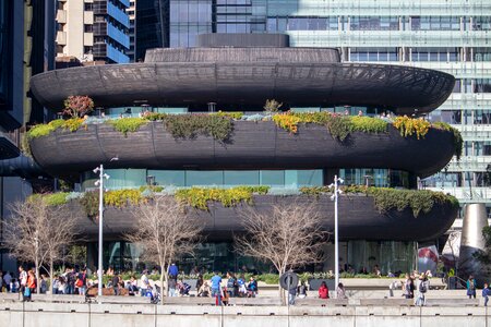 Glass facade downtown