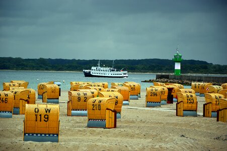 Lighthouse ship baltic sea photo