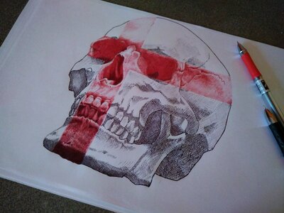 Tattoo sketch ballpen