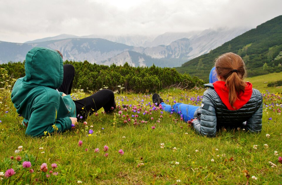 Alpine panorama young