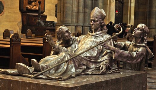 Sculpture silver church