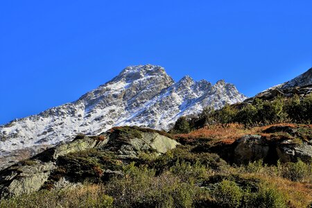 Peak panorama the alps photo