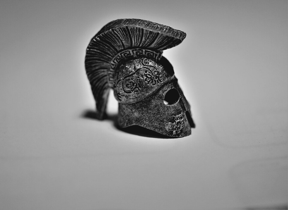 Greek head protection replica