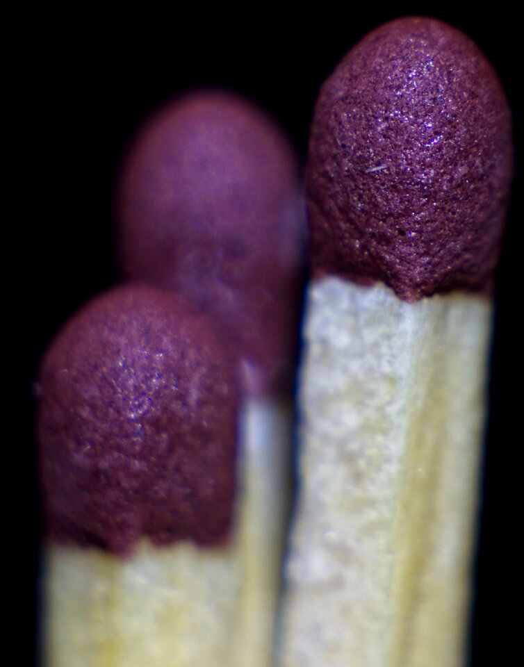 Macro matches close-up