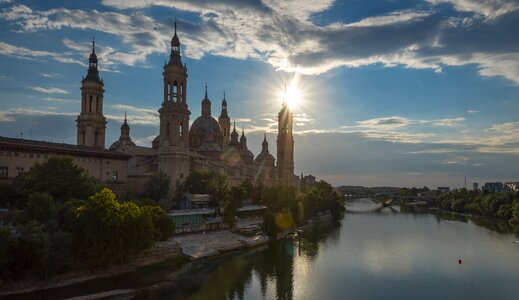 Medieval structure landscape photo