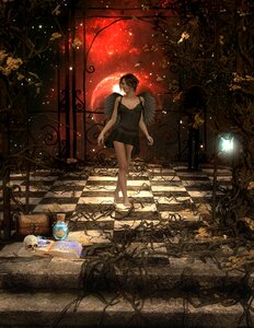 Fantasy background digital art