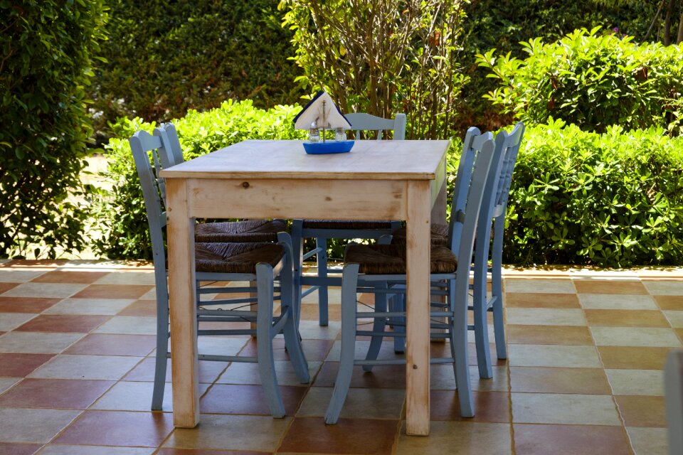 Vacations table mediterranean