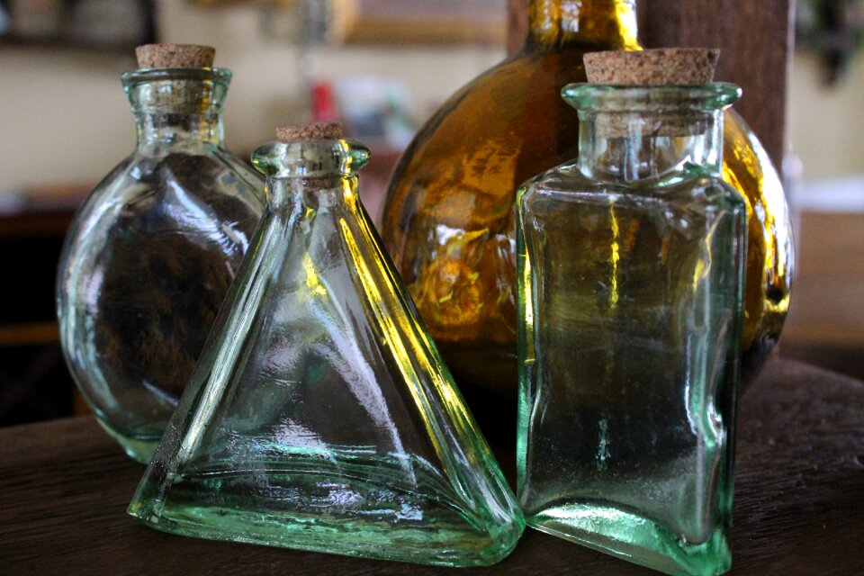 Alcohol bottles liquid photo