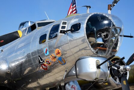 Bomber aircraft propeller photo