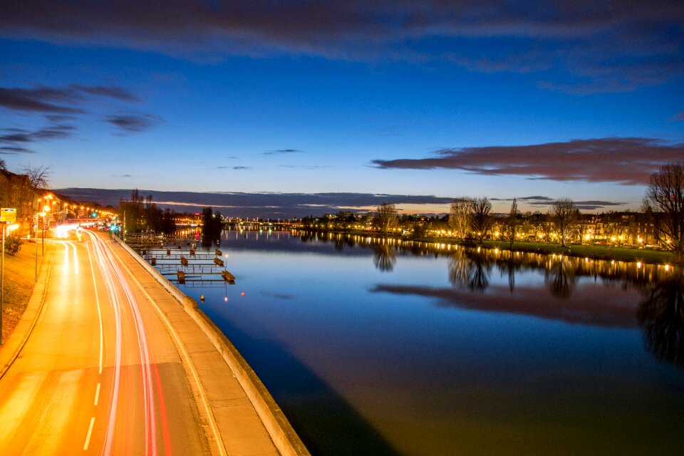 Reflexion neckar longexposure