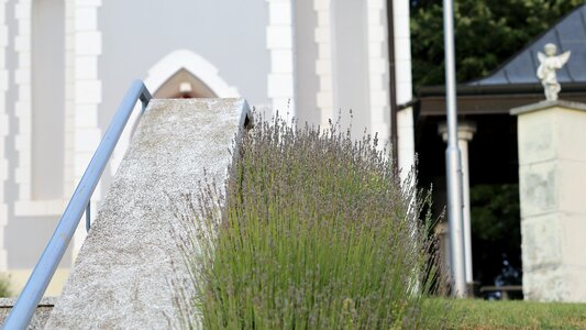Chapel entrance park summer