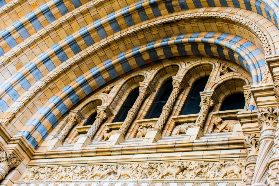 Natural history museum arches pattern