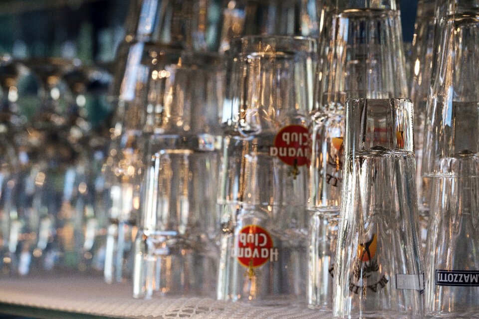 Glasses beverages cocktail
