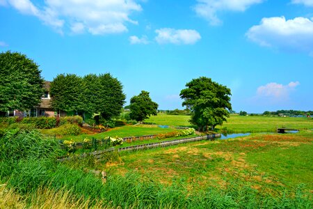 Polder rural countryside photo