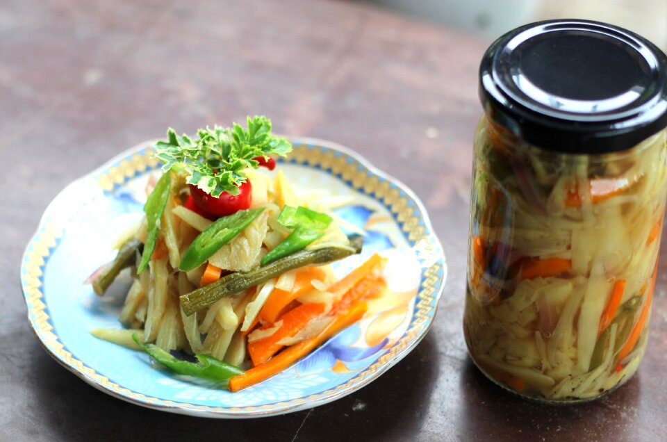 Bamboo shoots healthy herb