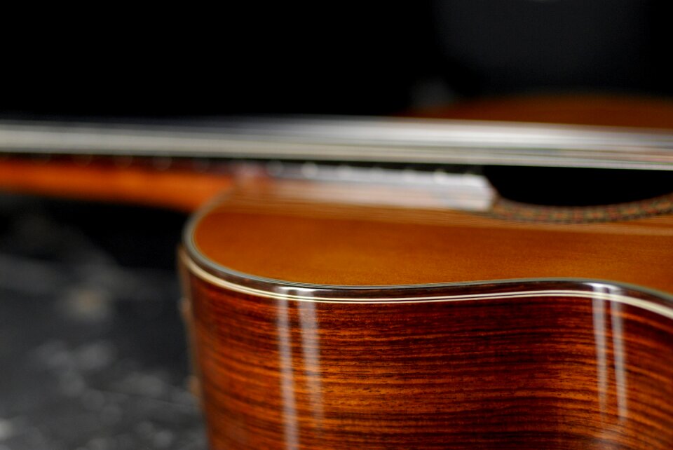 Acoustic old guitar musical instruments