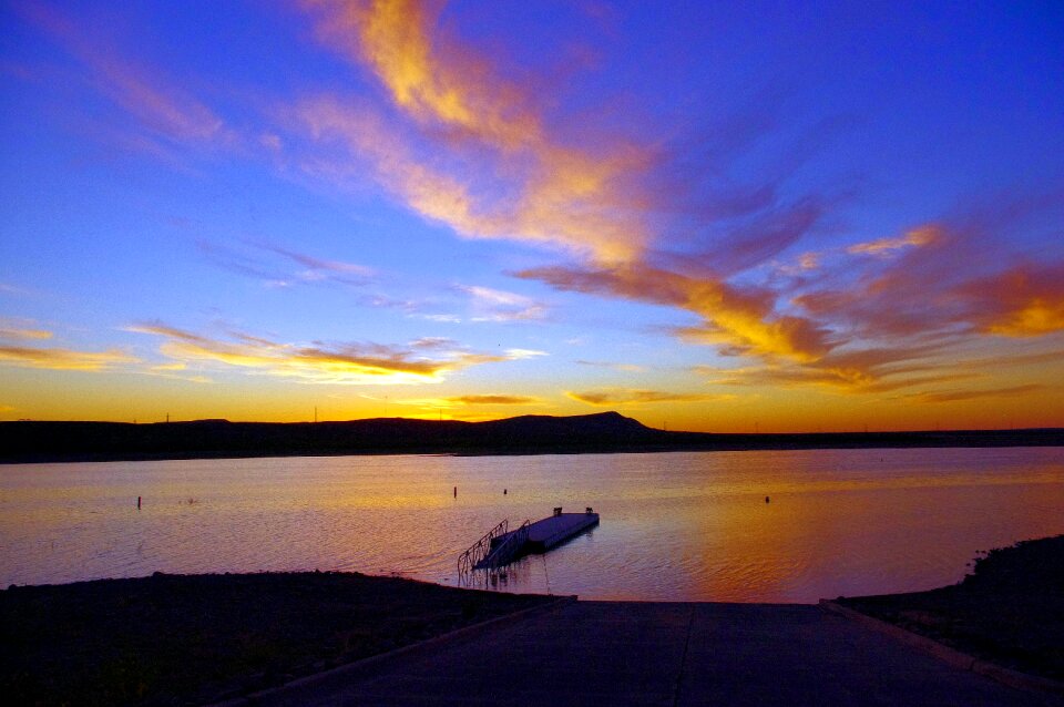 Dusk sunset landscape