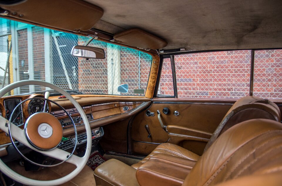 Leather interior old vehicles oldtimer