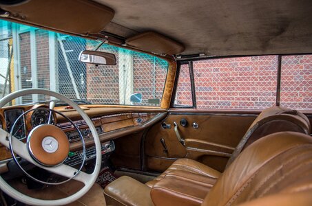Leather interior old vehicles oldtimer