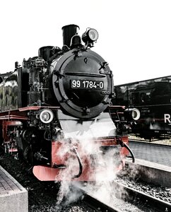 Steam locomotive steam narrow gauge railway photo